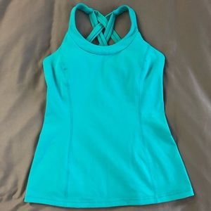 Lululemon scoop neck cross back tank top